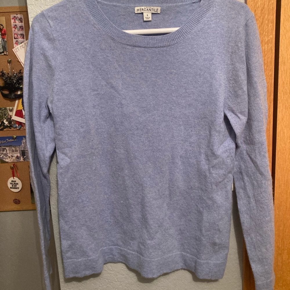 J. Crew Light Blue Crew Neck Sweater